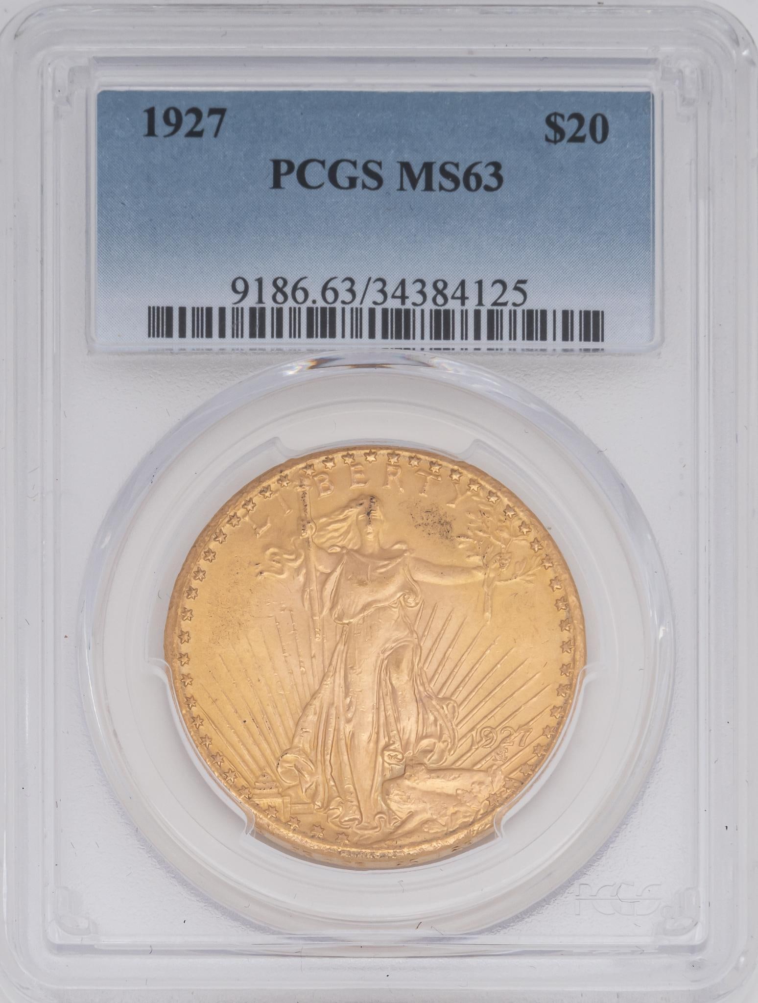 1927 MS 68 Double Eagle St. Gaudens Type Coin (1 of 3)