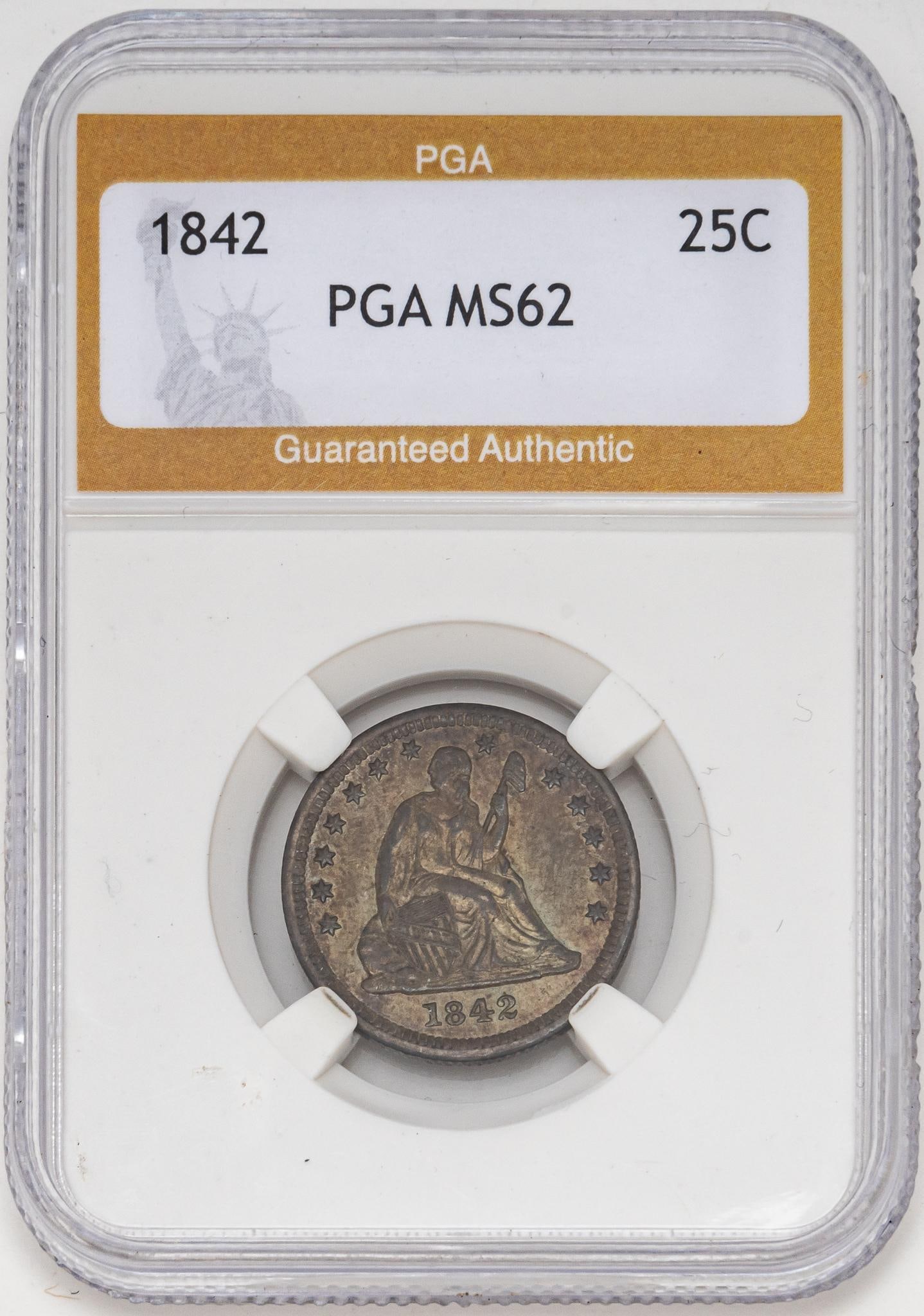 1842 U.S Seated Liberty Half Dollar (1 of 3)