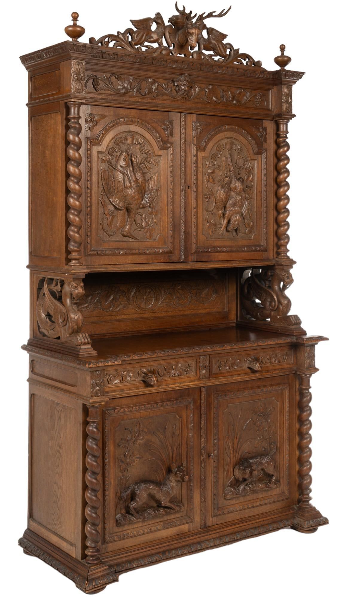 Louis XIII Style Hunting Buffet (1 of 12)