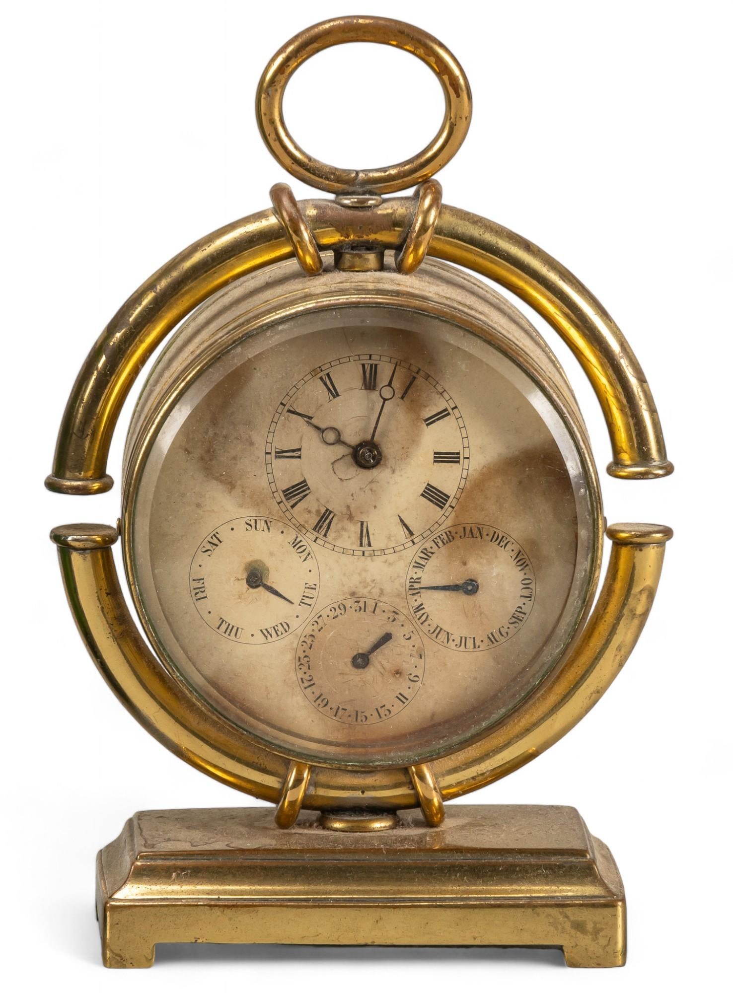 Vintage Brass Desk Clock (1 of 6)