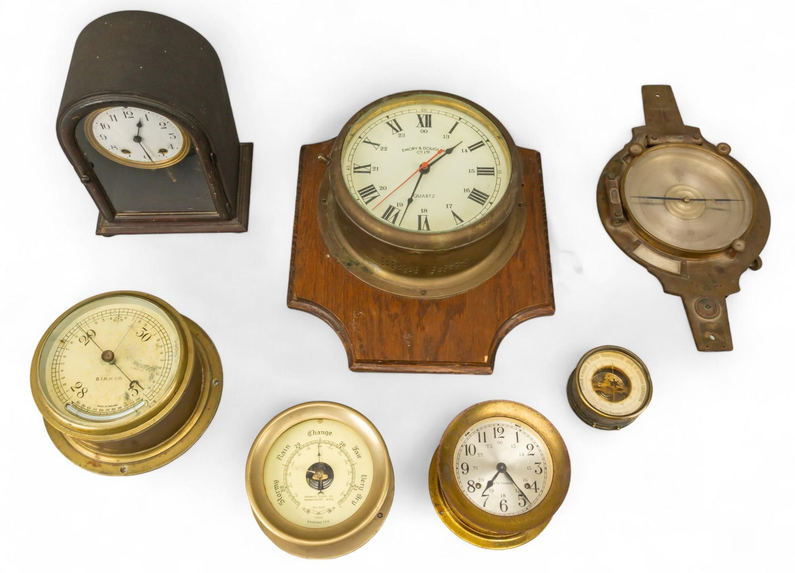 (7) Vintage Clocks / Barometers (1 of 16)