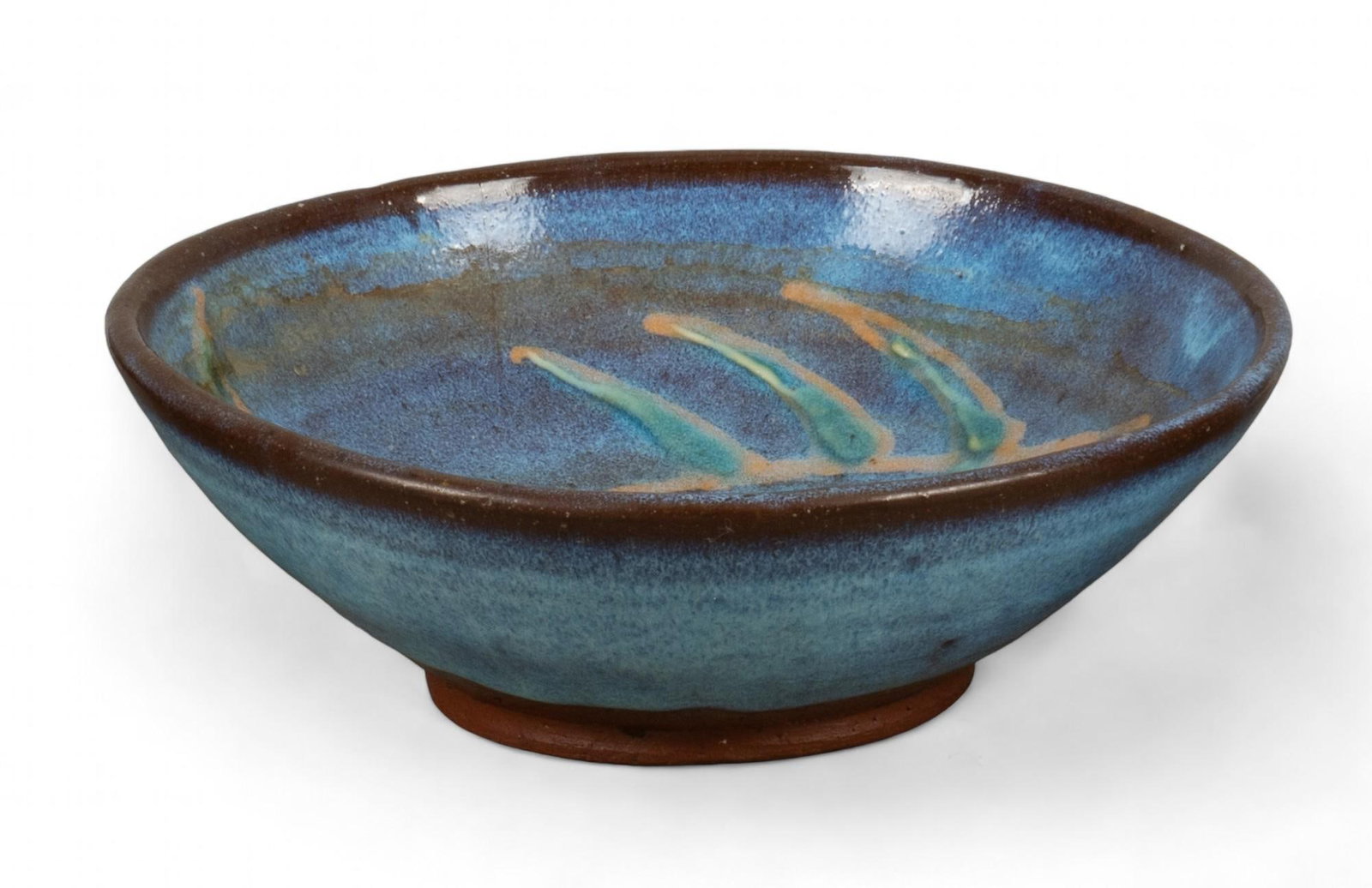 Harding Black, Piranha Bowl, 1993: Harding Black (San Antonio, Texas, 1912-2004), bowl with piranha motif, 1993, glazed ceramic height 2.25 in. x diameter 6 in. Shipping available for this lot through our partner 4CL; please request a 