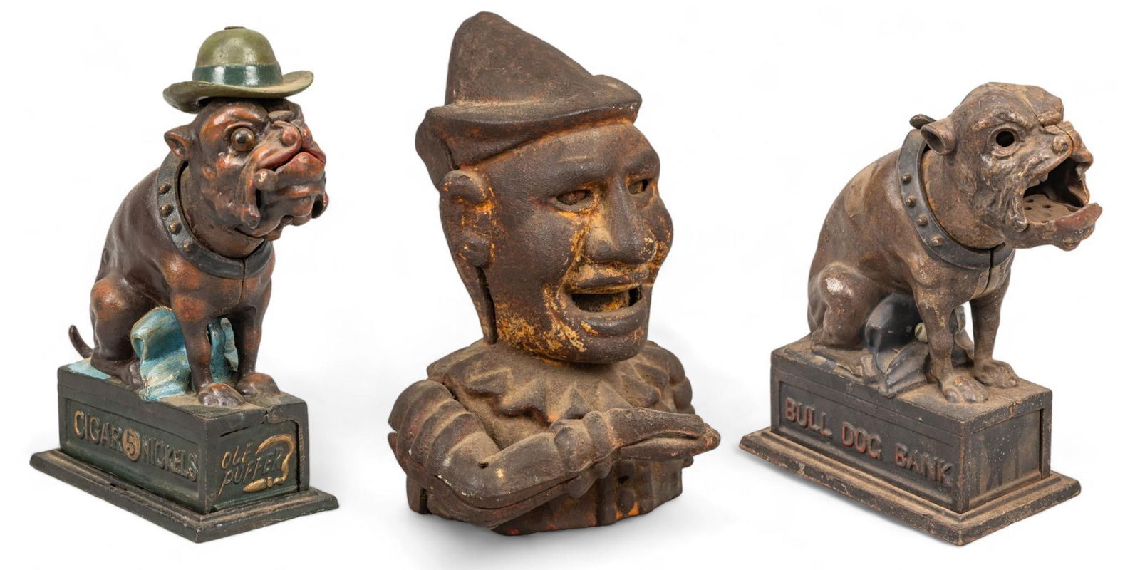 (3) Vintage Mechanical Money Banks (1 of 5)