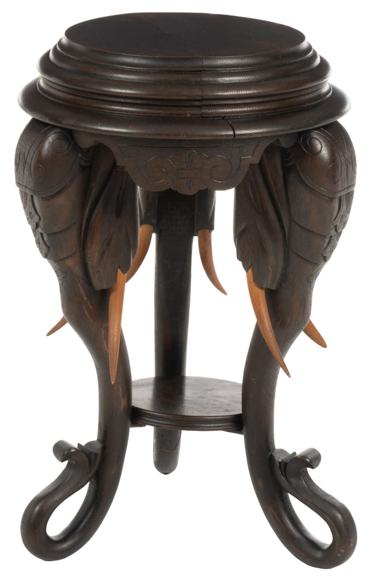 Elephant Pedestal Table (1 of 8)