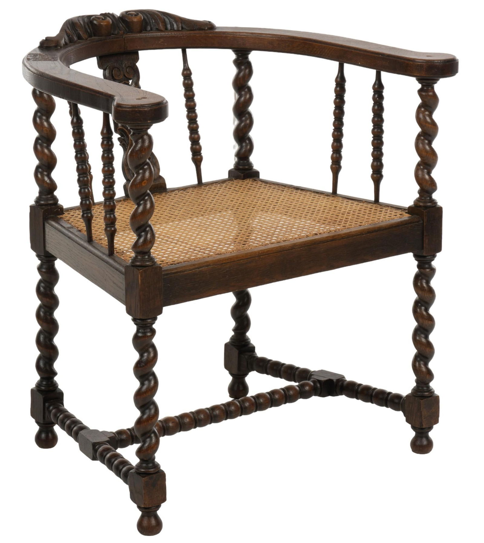 Louis XIII Style Turned Wood Chair (1 of 7)