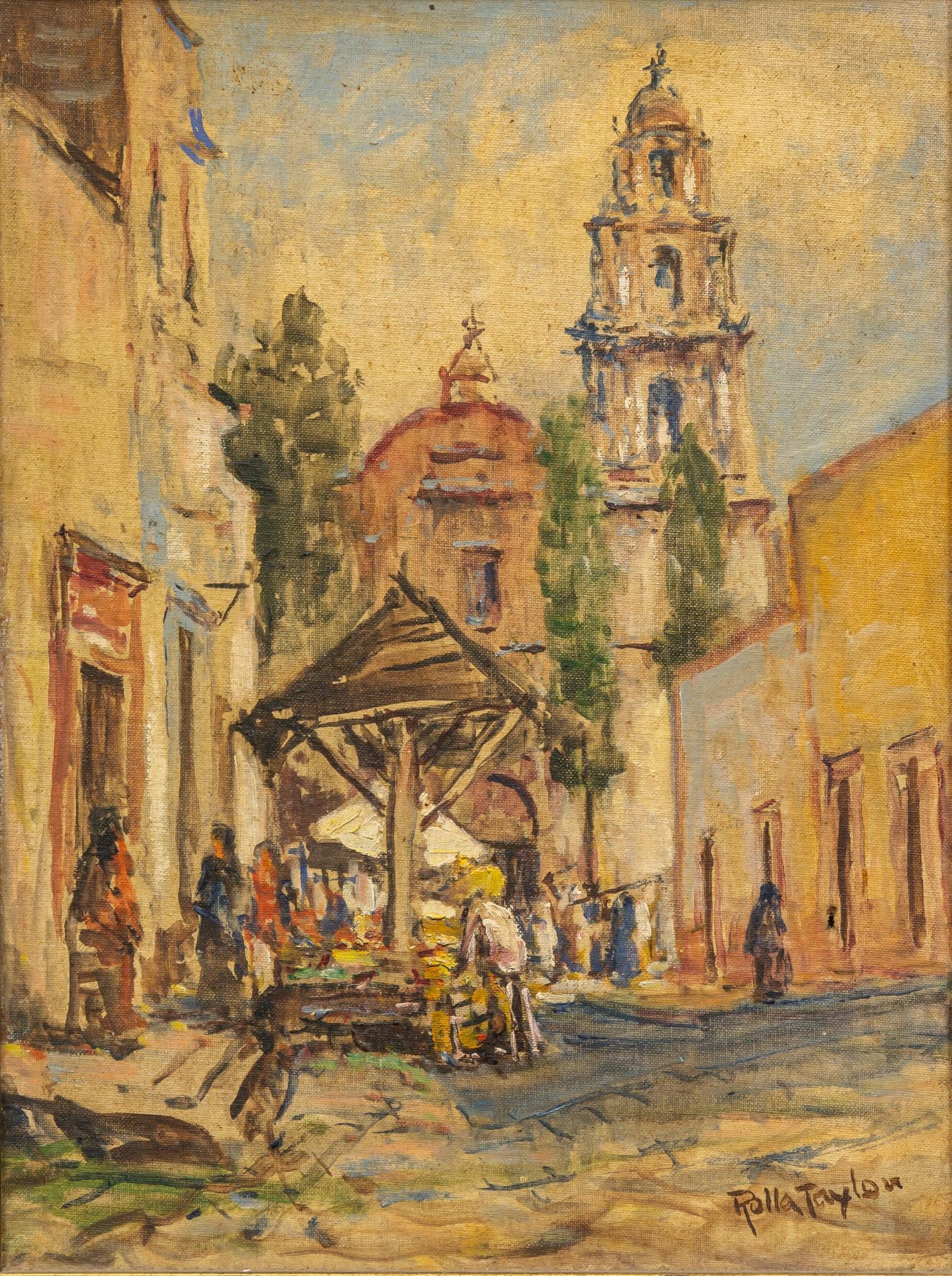 Rolla Sims Taylor, Church Plaza in Mexico (1 of 5)