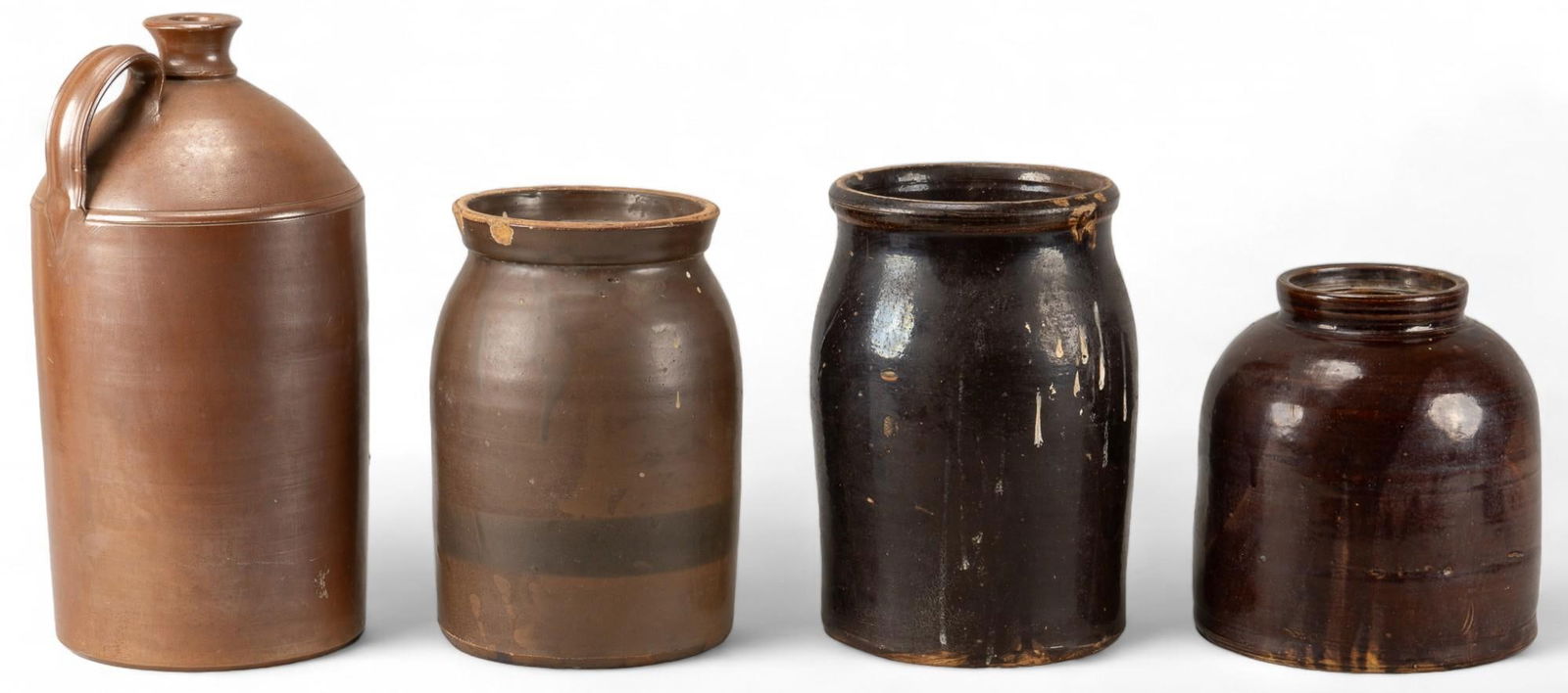 (4) Earthenware Pottery Jugs (1 of 7)