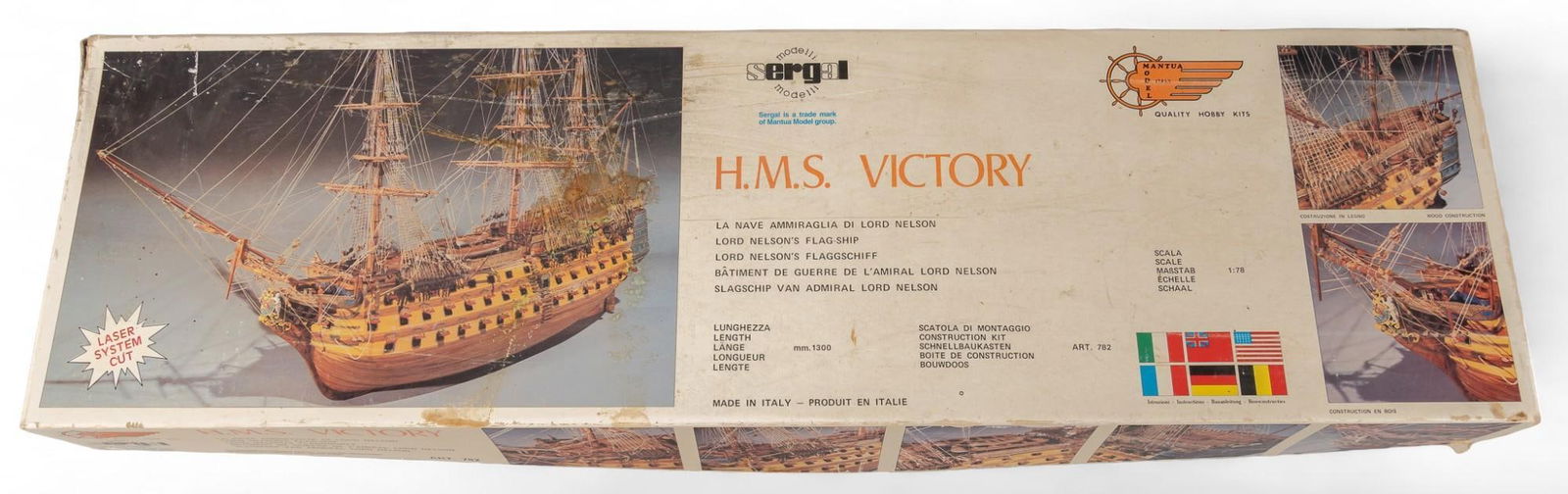 Boxed Model Ship, H.M.S Victory (1 of 5)