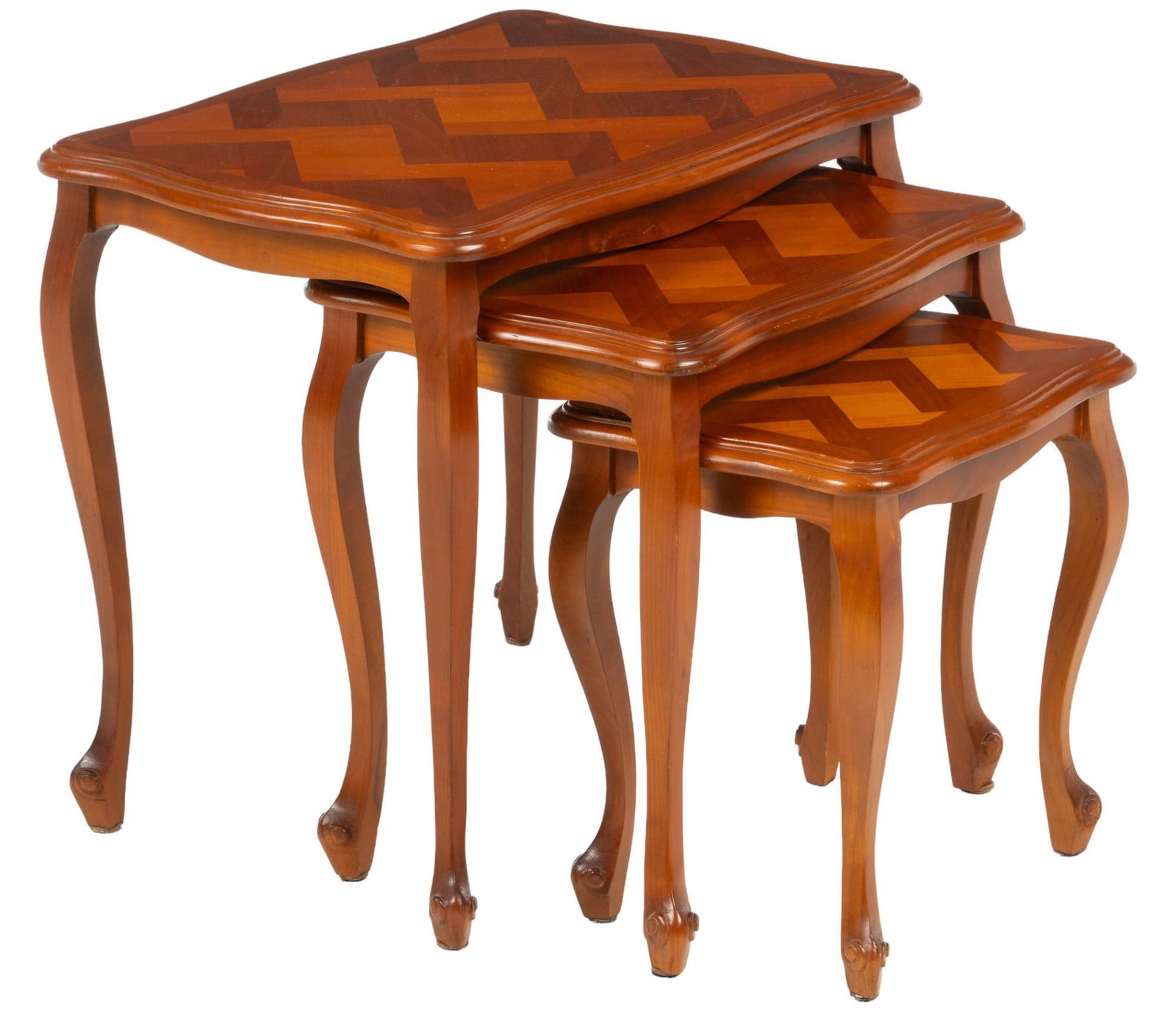 Set of (3) French Nesting Tables (1 of 6)