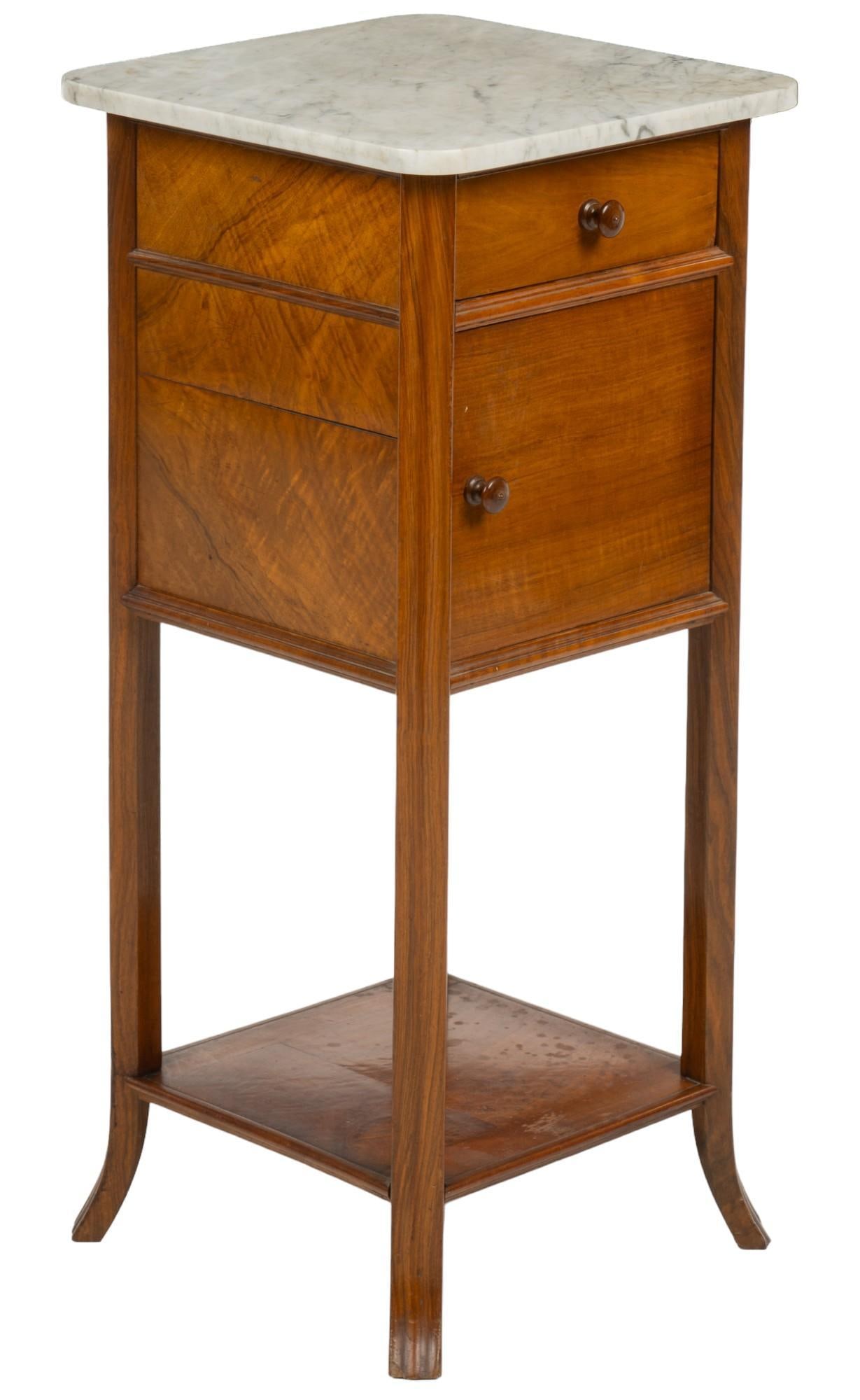 Louis XVI Marble Top Side Table (1 of 7)