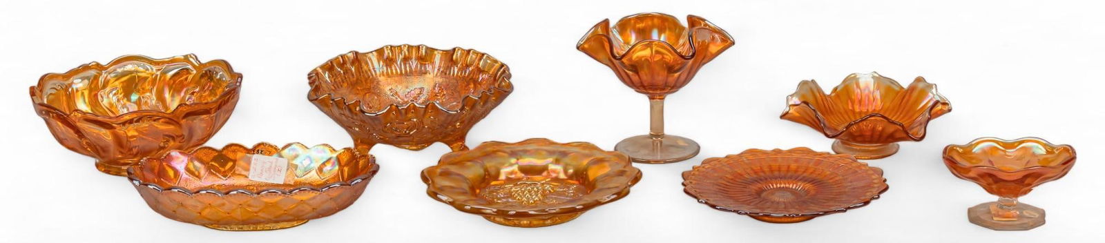 Collection of (8) Marigold Carnival Glassware (1 of 15)