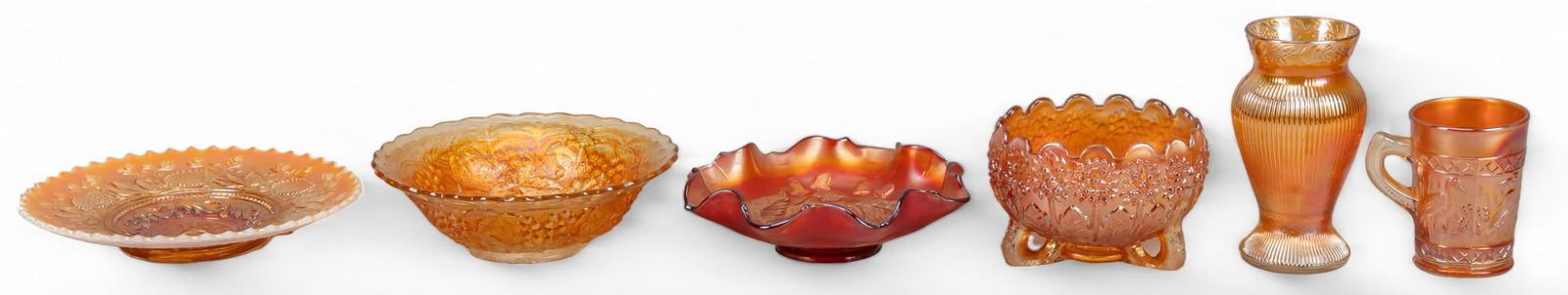 Collection of (6) Marigold Carnival Glassware (1 of 15)