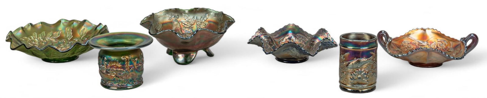 Collection of (6) Animal Carnival Glassware (1 of 16)