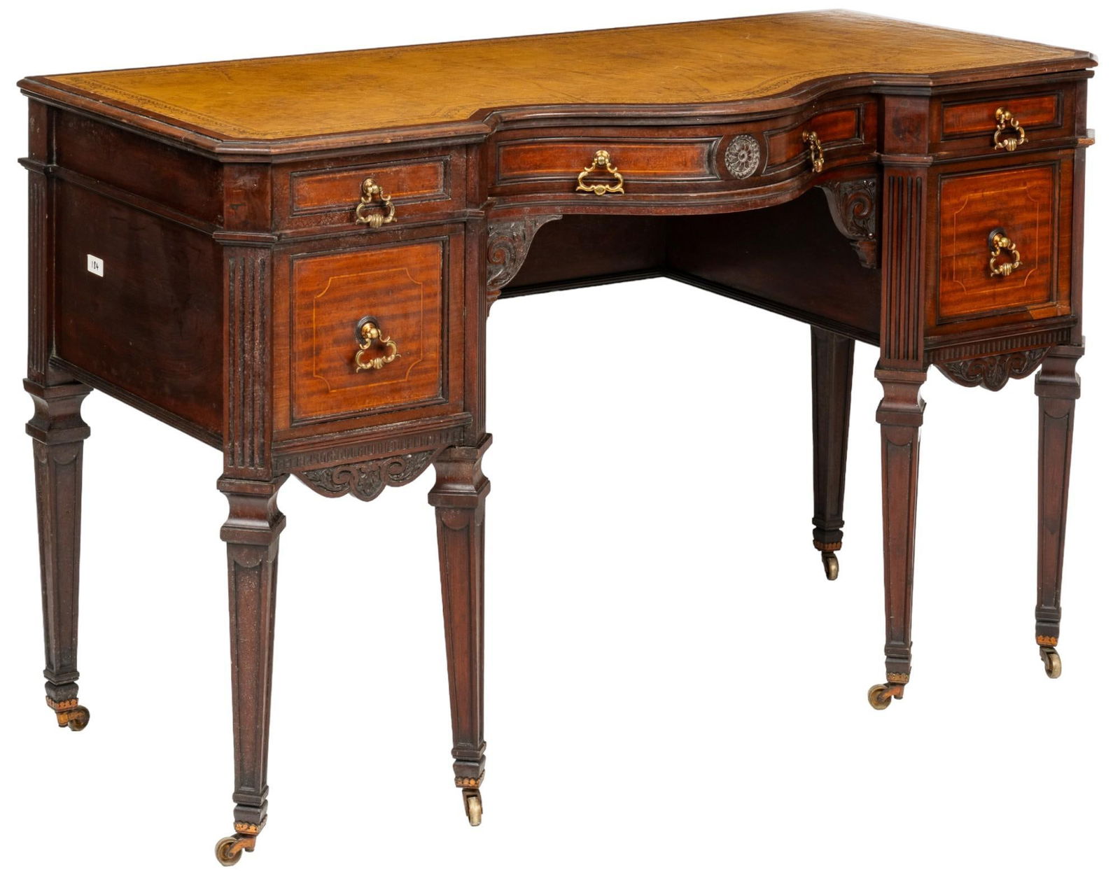 G. Trollope and Sons (ENG) Inlaid Desk (1 of 8)