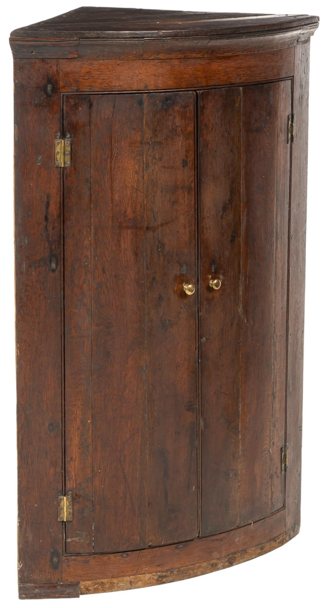 Georgian Bow Front Corner Cabinet (1 of 5)