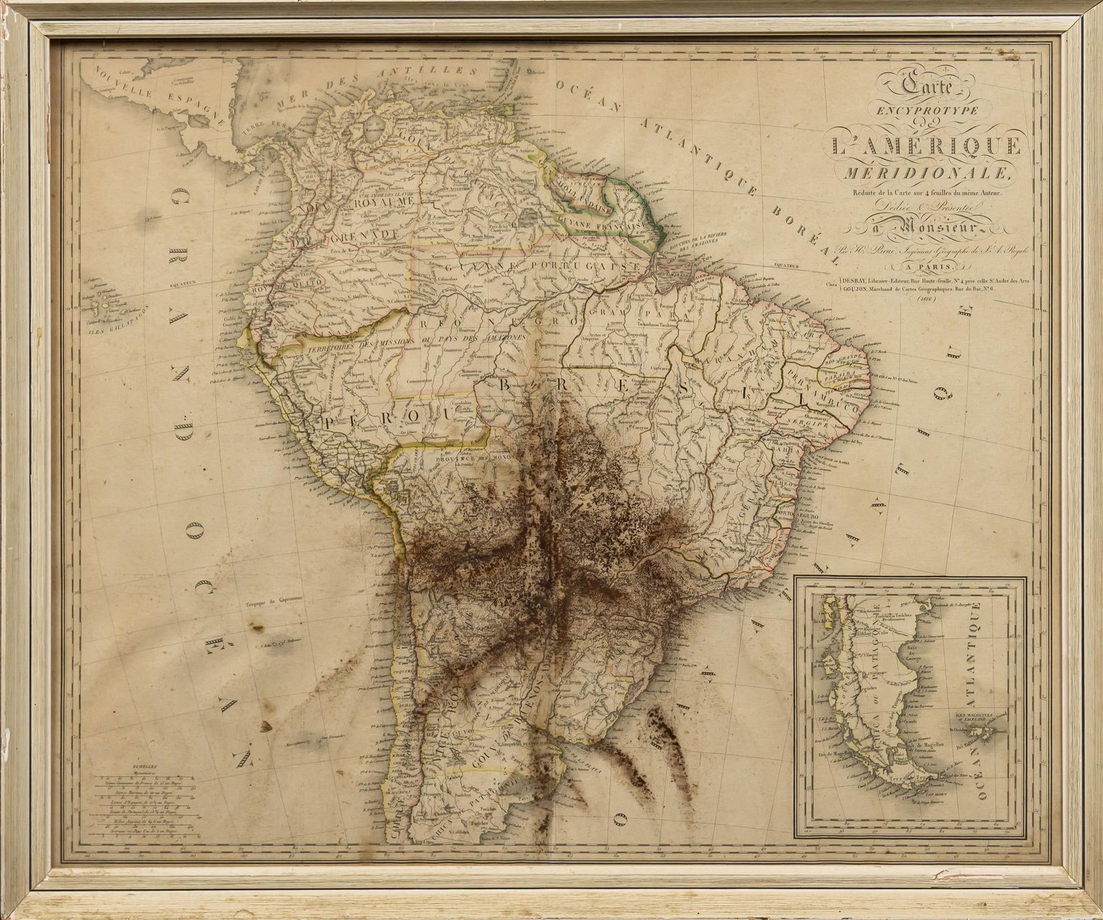 French 1816 Map of South America (1 of 6)