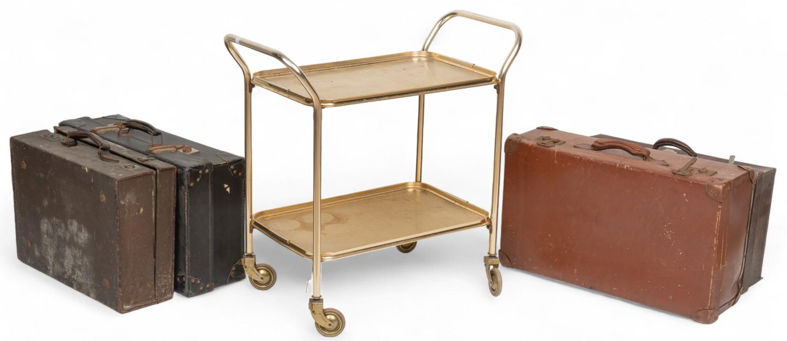 (4) Vintage Cases and Serving Cart (1 of 7)