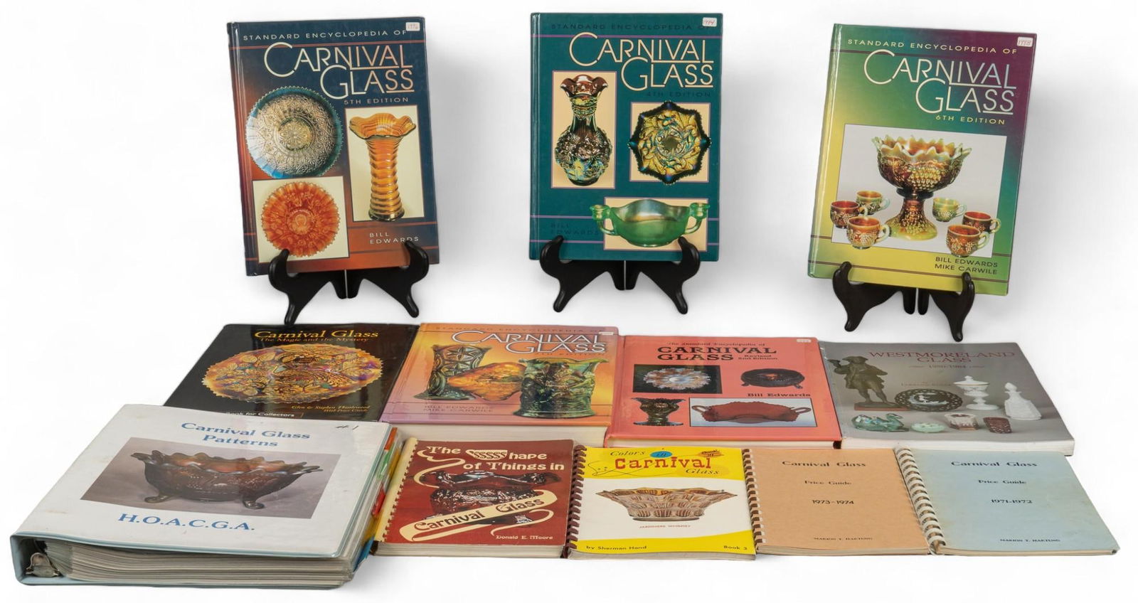 Collection of Carnival Glass Reference Books (1 of 14)