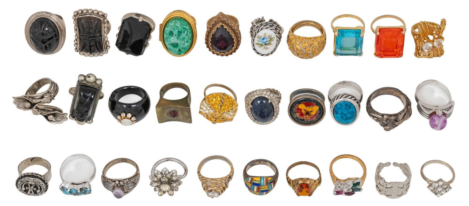 Large Collection of Costume Jewelry Rings (1 of 10)
