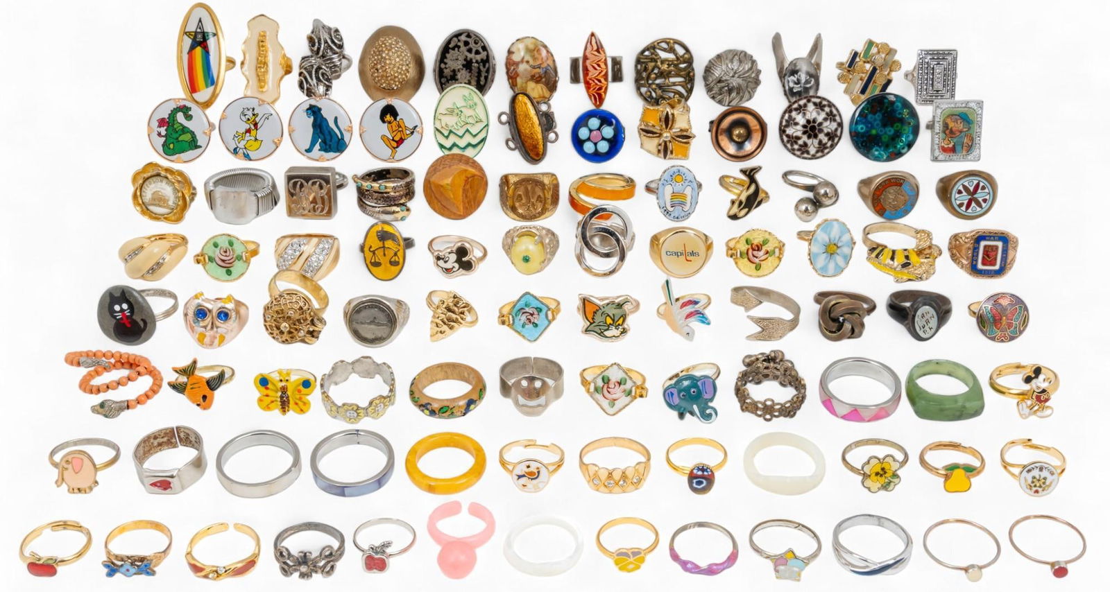 Large Collection of Costume Jewelry Rings (1 of 13)