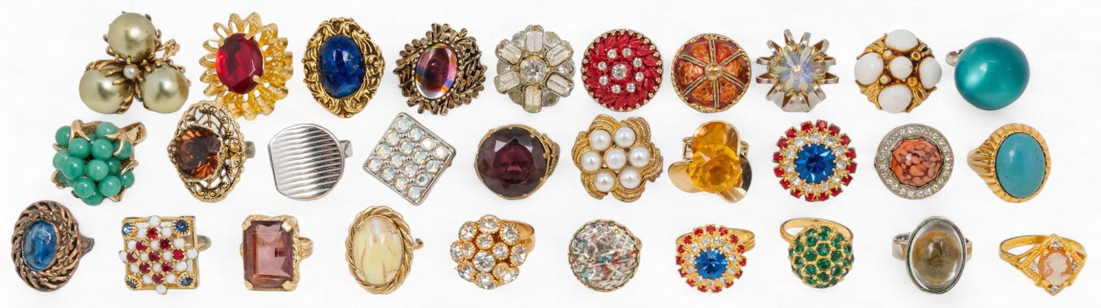 Large Collection of Costume Jewelry Rings (1 of 10)