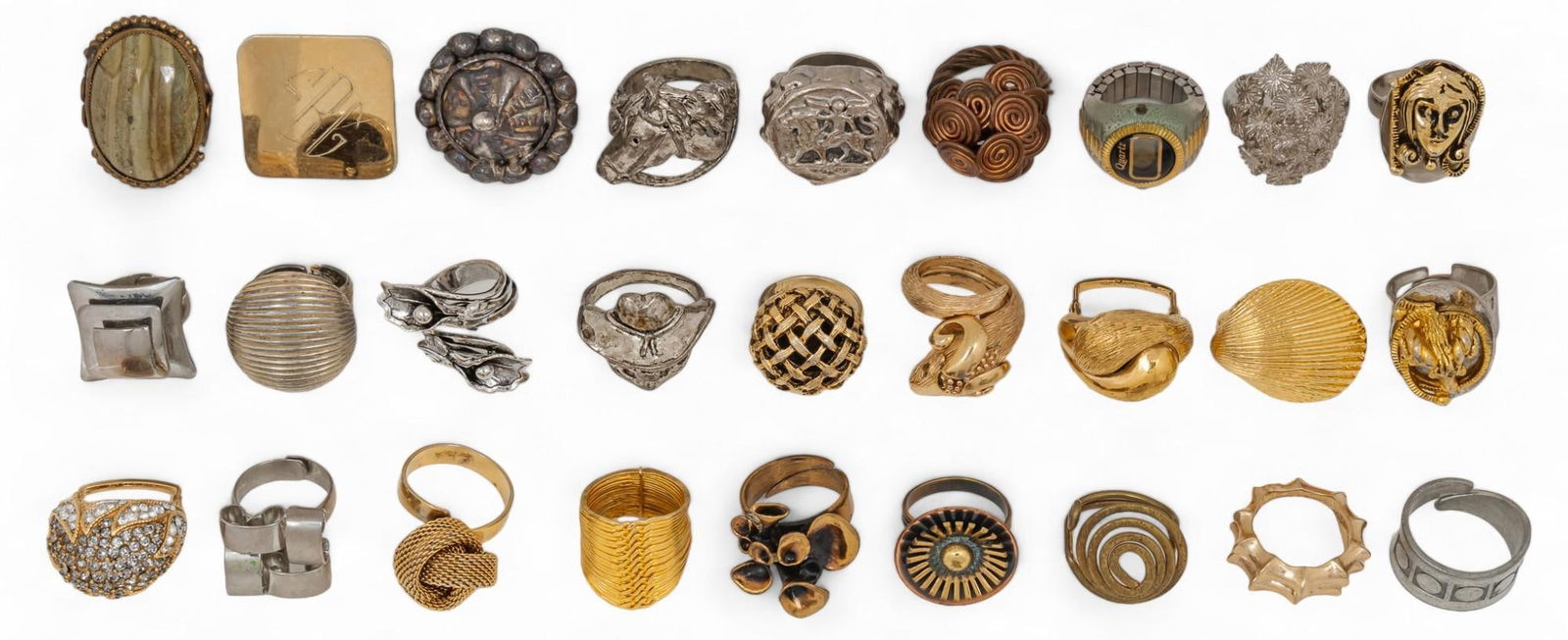 Large Collection of Costume Jewelry Rings (1 of 9)