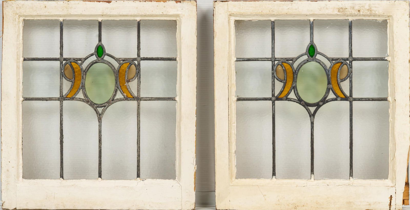 Set of (2) Stained Glass Panels (1 of 5)