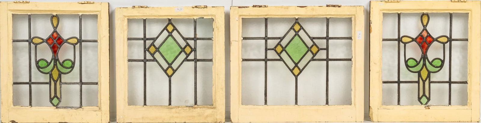 Set of (4) Stained Glass Panels (1 of 6)