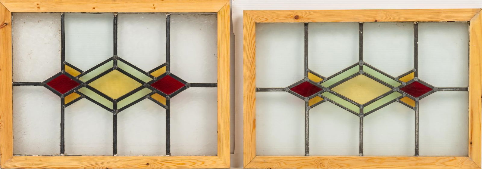 Set of (2) Stained Glass Panels (1 of 5)