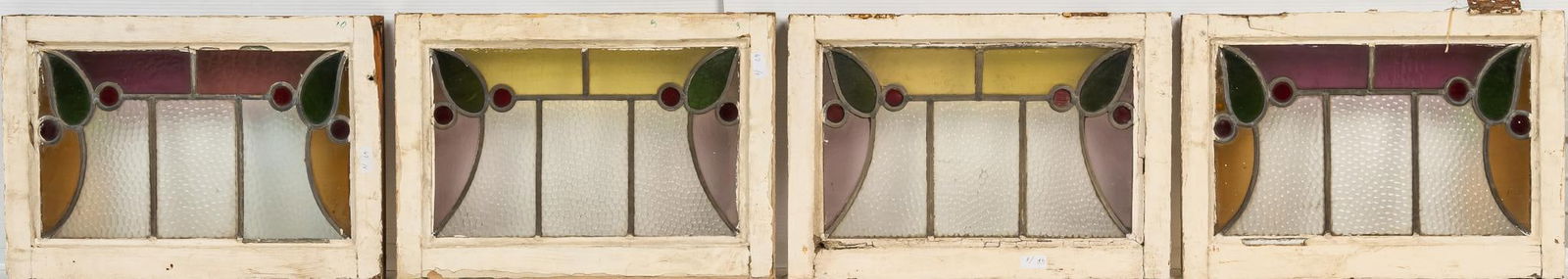 Set of (4) Stained Glass Panels (1 of 5)