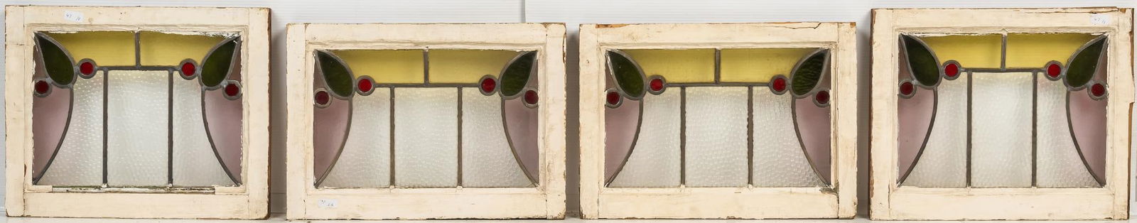 Set of (4) Stained Glass Panels (1 of 6)