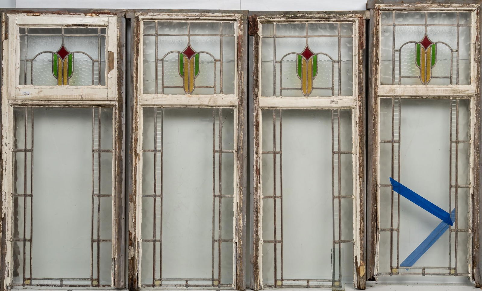 Set of (4) Stained Glass Panels (1 of 6)