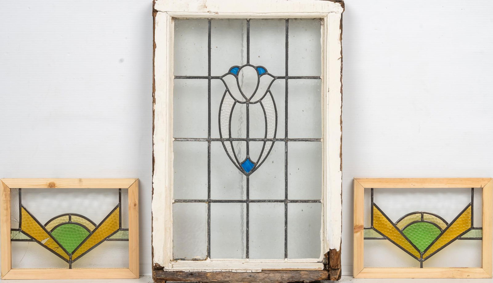 (3) Stained Glass Panels (1 of 9)