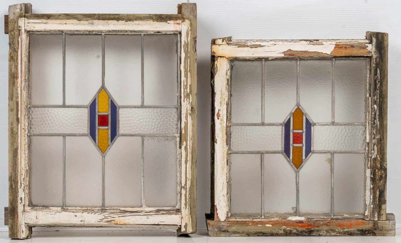 Set of (2) Stained Glass Panels (1 of 6)