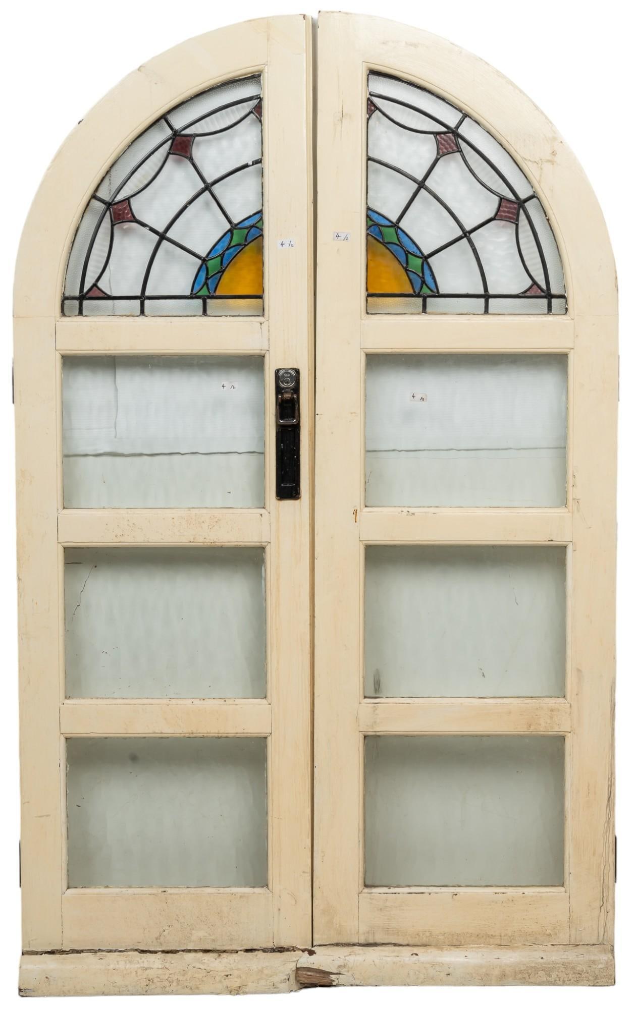 Pair of Stained Glass Doors (1 of 5)