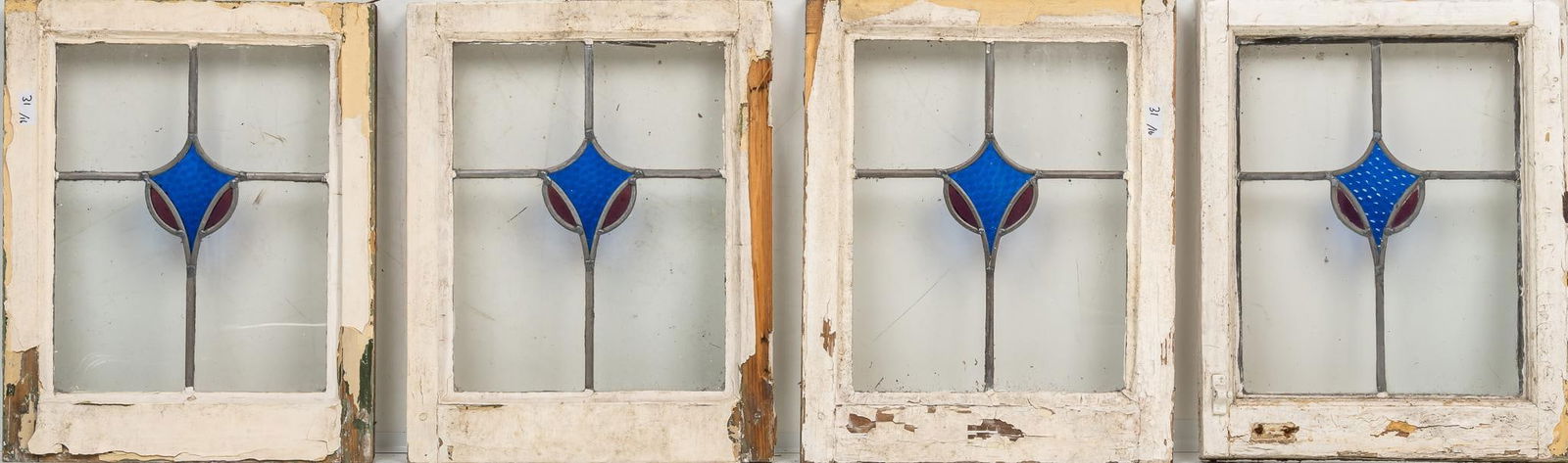 Set of (4) Stained Glass Panels (1 of 5)