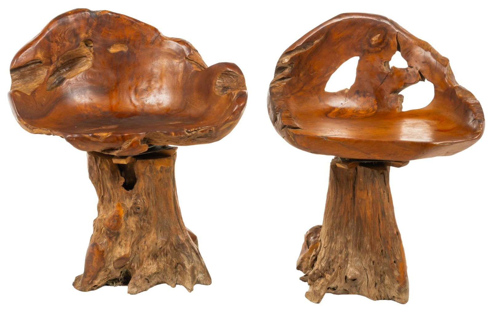 Pair of Teak Swivel Chairs (1 of 13)