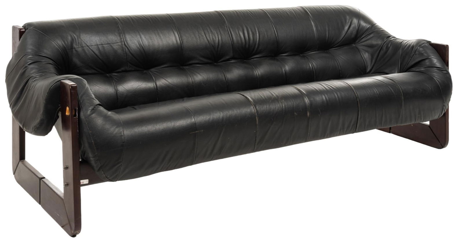 Pericval Lafer (BRA) Mid-Century Leather Sofa (1 of 9)