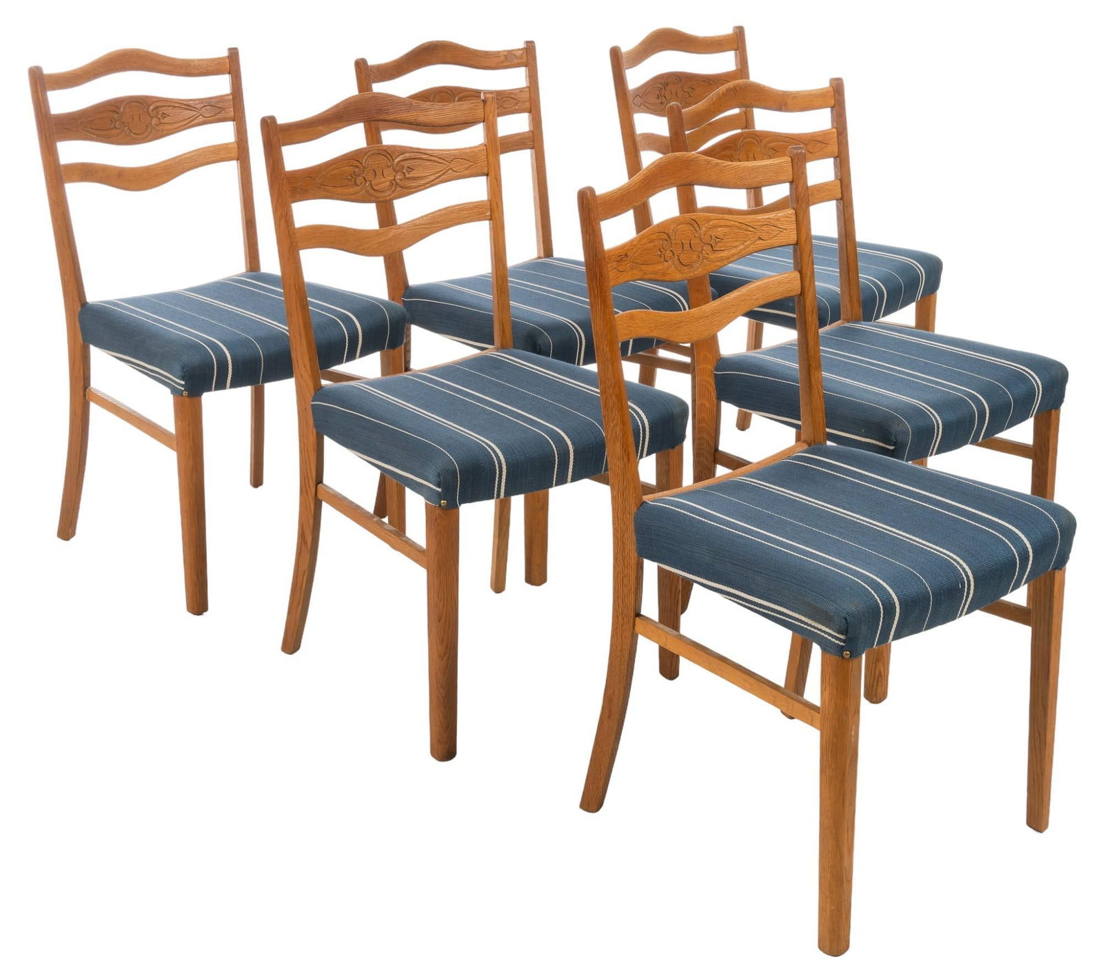 Set of (6) Danish Mid-Century Dining Chairs (1 of 7)