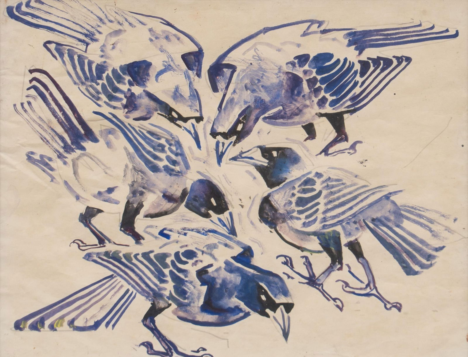 Walter Inglis Anderson, Pecking Crows (1 of 5)