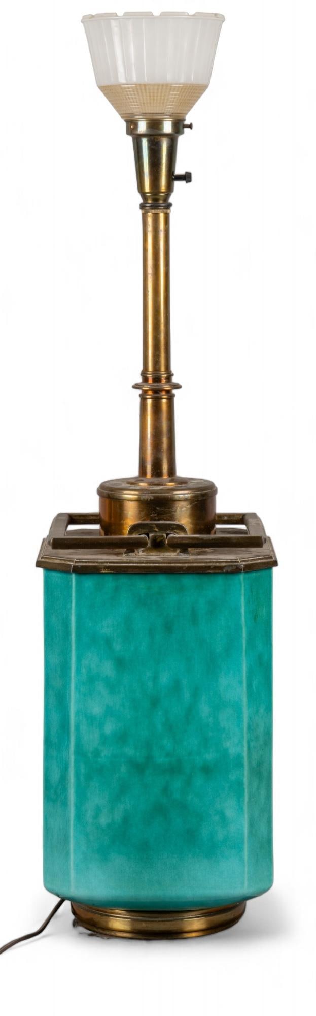 Turquoise Edwin Cole for Stiffel Lamp (1 of 6)