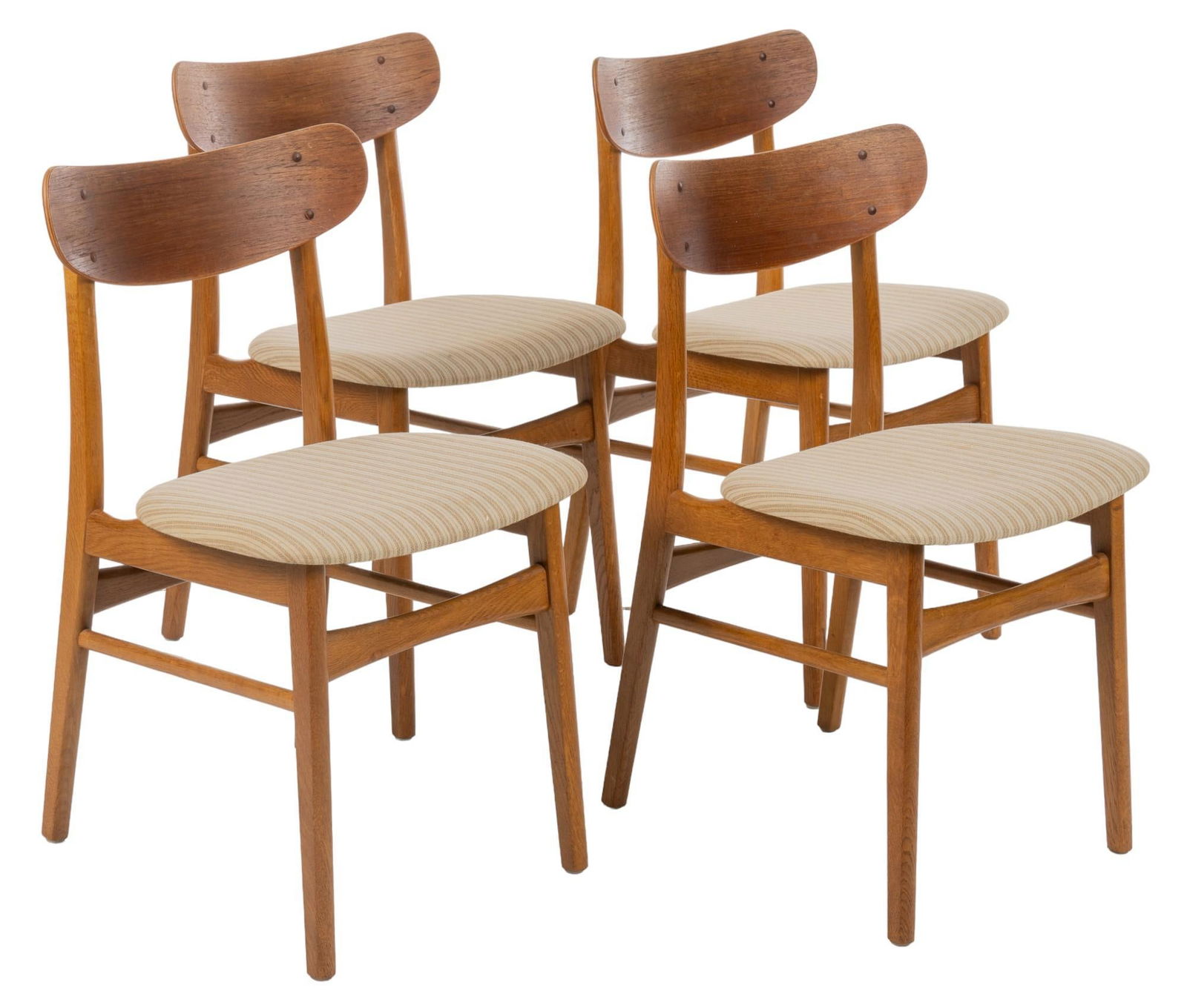 Set of (4) Danish Mid-Century Chairs (1 of 6)