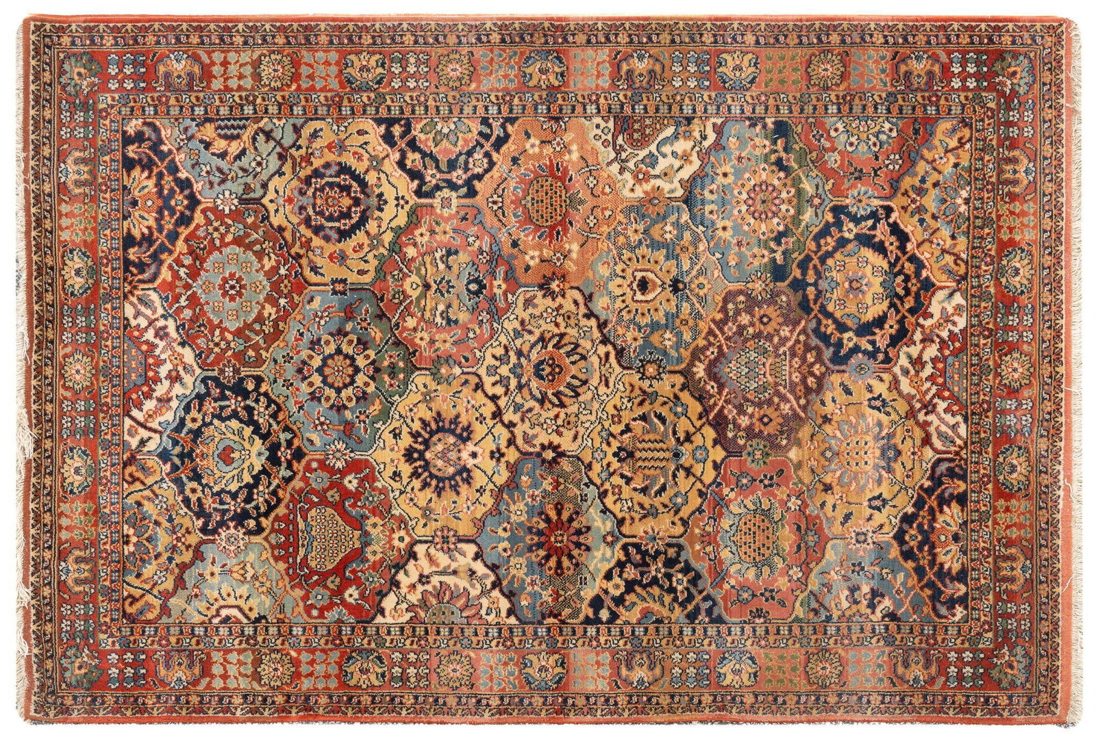 Handwoven Estate Rug, 5 ft. 11 in. 3 ft. 11 in.: Handwoven estate rug 5 ft. 11 in. 3 ft. 11 in. Shipping available for this lot through our partner 4CL; please request a shipping quote at shipping@vogtauction.com or 210-971-5750. You may also op
