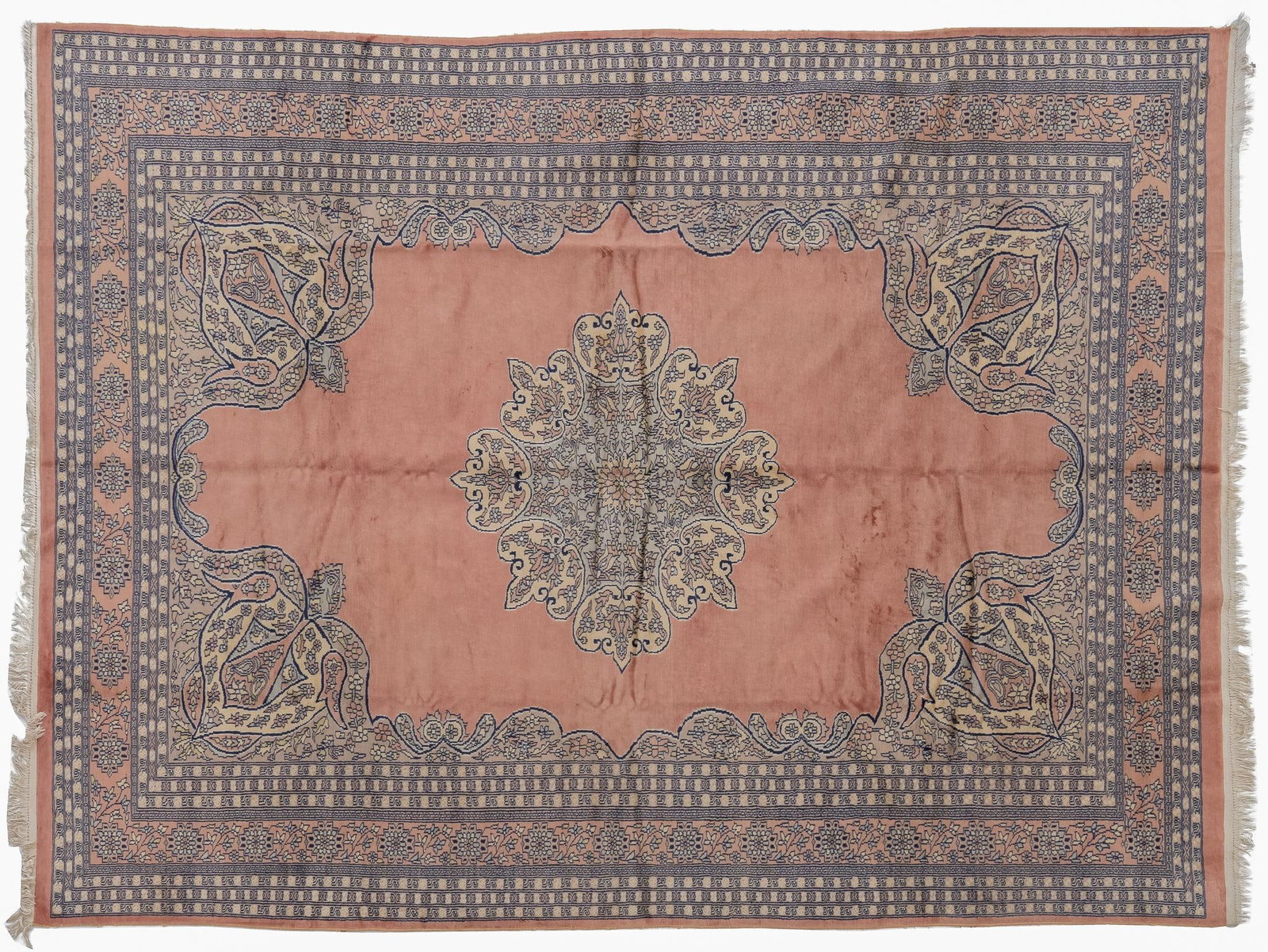 Estate Rug, 11 ft. 6 in. x 8 ft. 1 in.: Estate rug 11 ft. 6 in. x 8 ft. 1 in. Shipping available for this lot through our partner 4CL; please request a shipping quote at shipping@vogtauction.com or 210-971-5750. You may also opt for a s