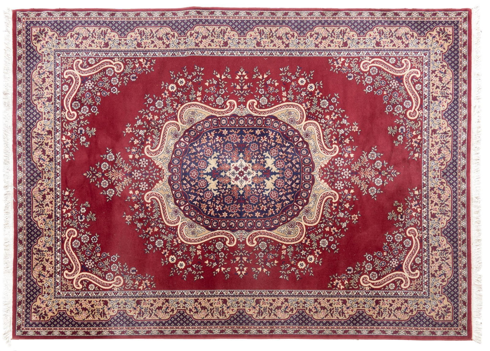 Estate Rug, 11 ft. 10 in. x 8 ft. 3 in.: Estate rug 11 ft. 10 in. x 8 ft. 3 in. Shipping available for this lot through our partner 4CL; please request a shipping quote at shipping@vogtauction.com or 210-971-5750. You may also opt for a 