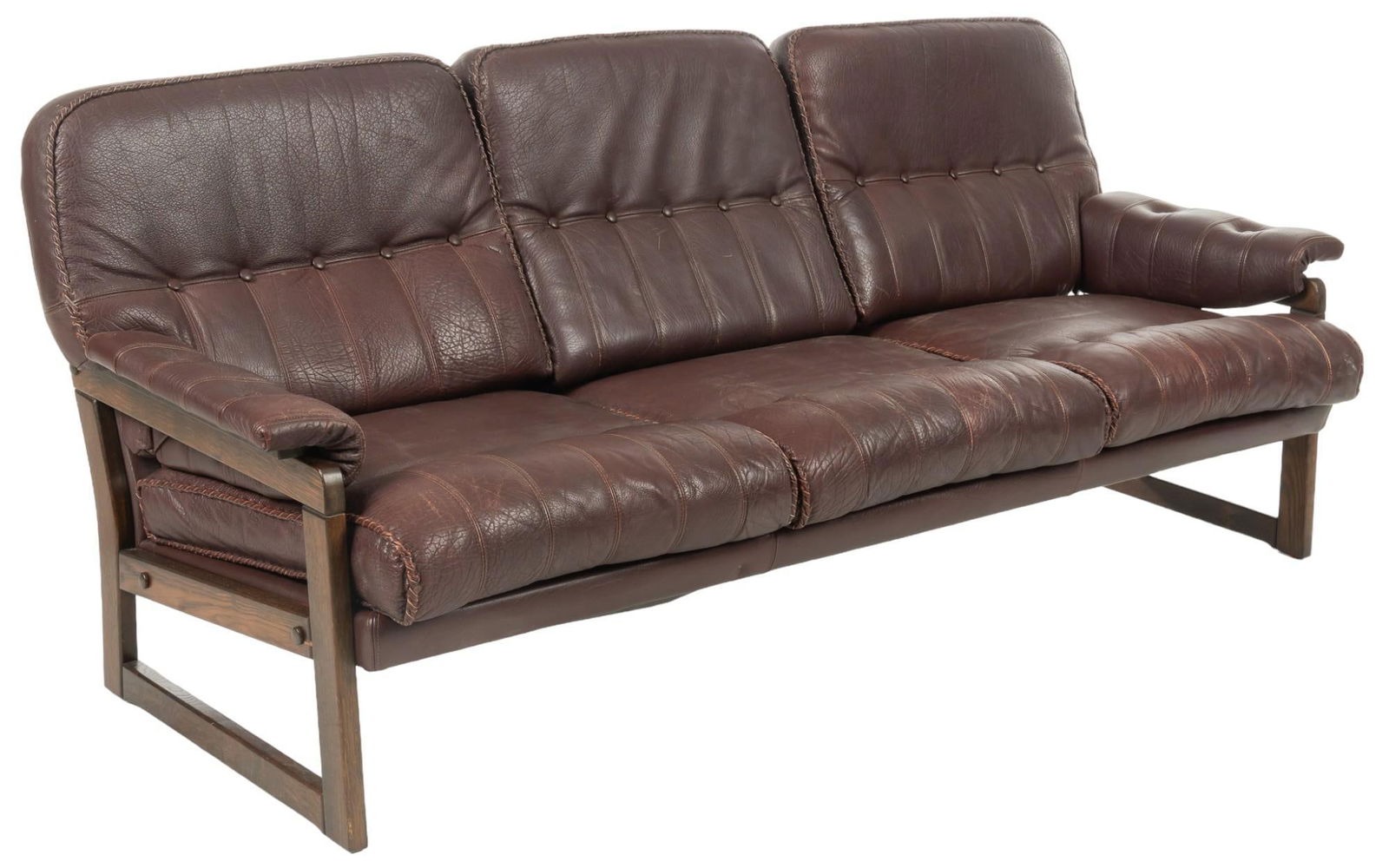 Danish Mid-Century Leather Sofa (1 of 7)