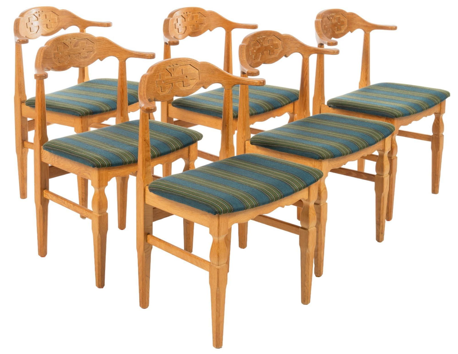Set of (6) Henning Kjaenulf (DNK) Dining Chairs (1 of 8)