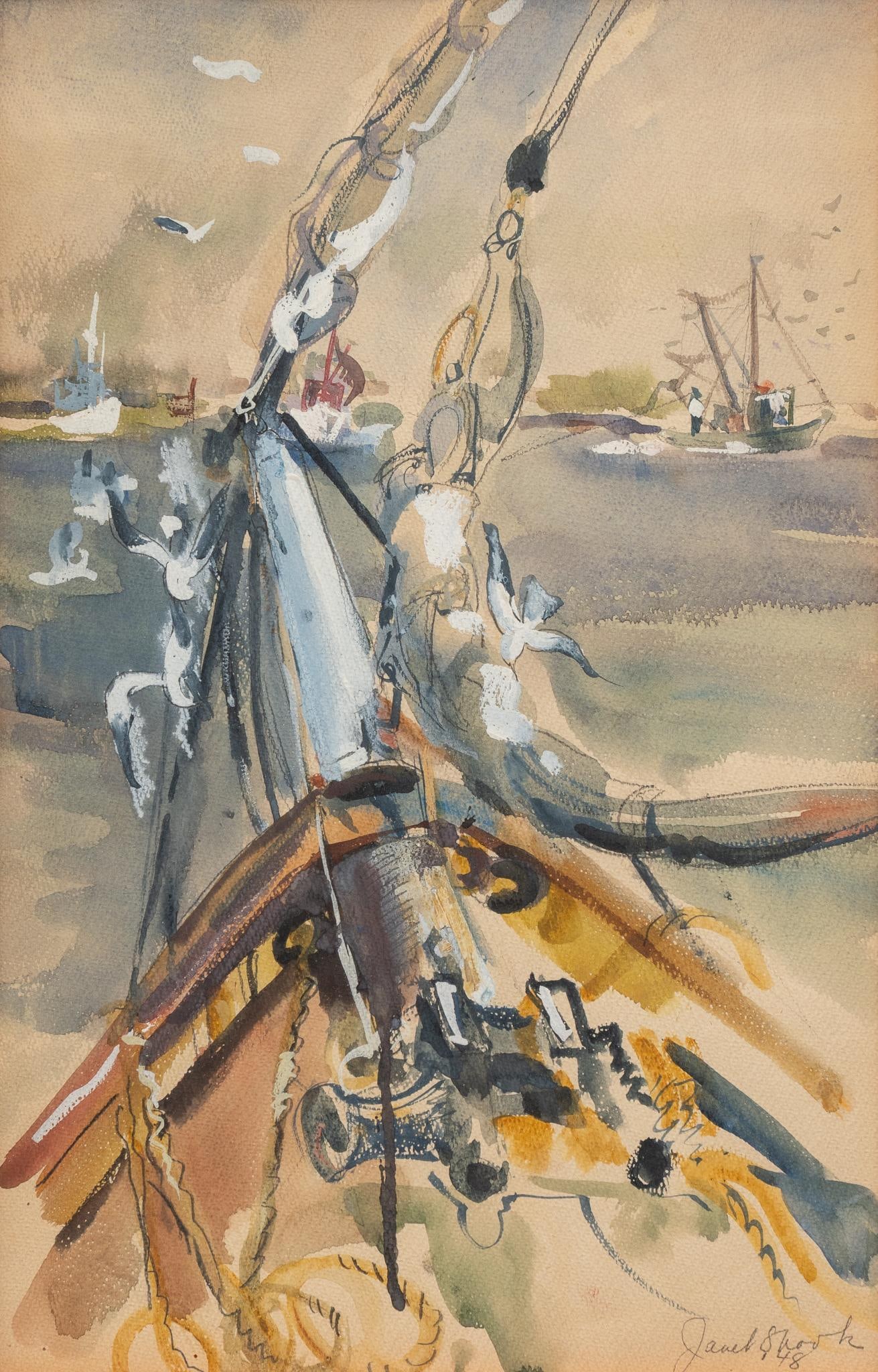 Janet Shook, Gulf Seagulls, 1948 (1 of 4)