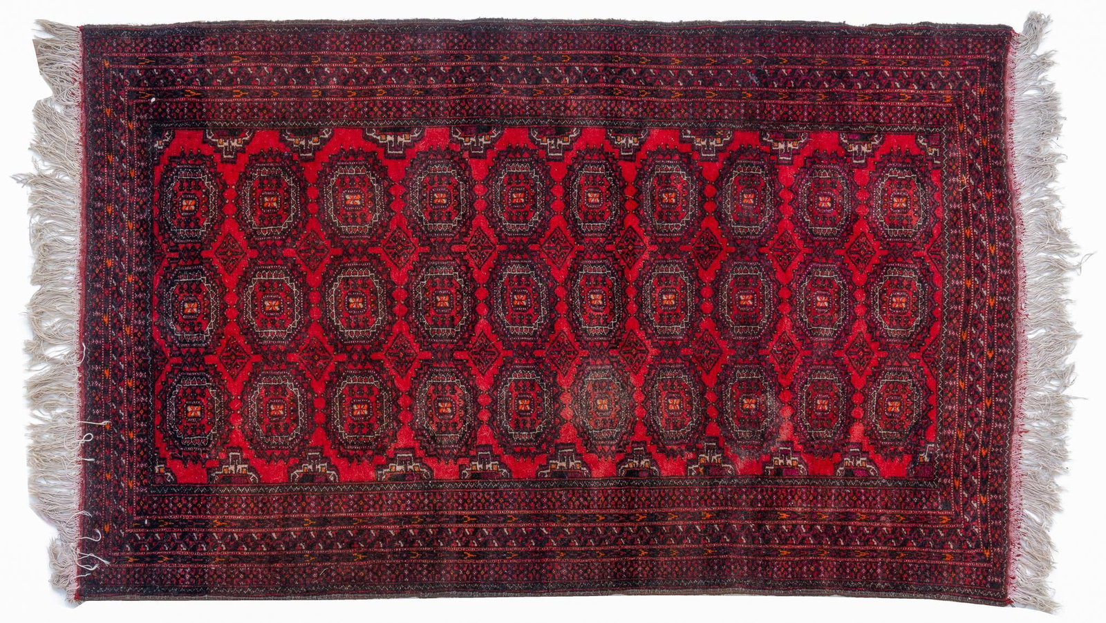 Handwoven Estate Rug, 6 ft. 4 in. x 3 ft. 10 in.: Handwoven estate rug 6 ft. 4 in. x 3 ft. 10 in. Shipping available for this lot through our partner 4CL; please request a shipping quote at shipping@vogtauction.com or 210-971-5750. You may also o