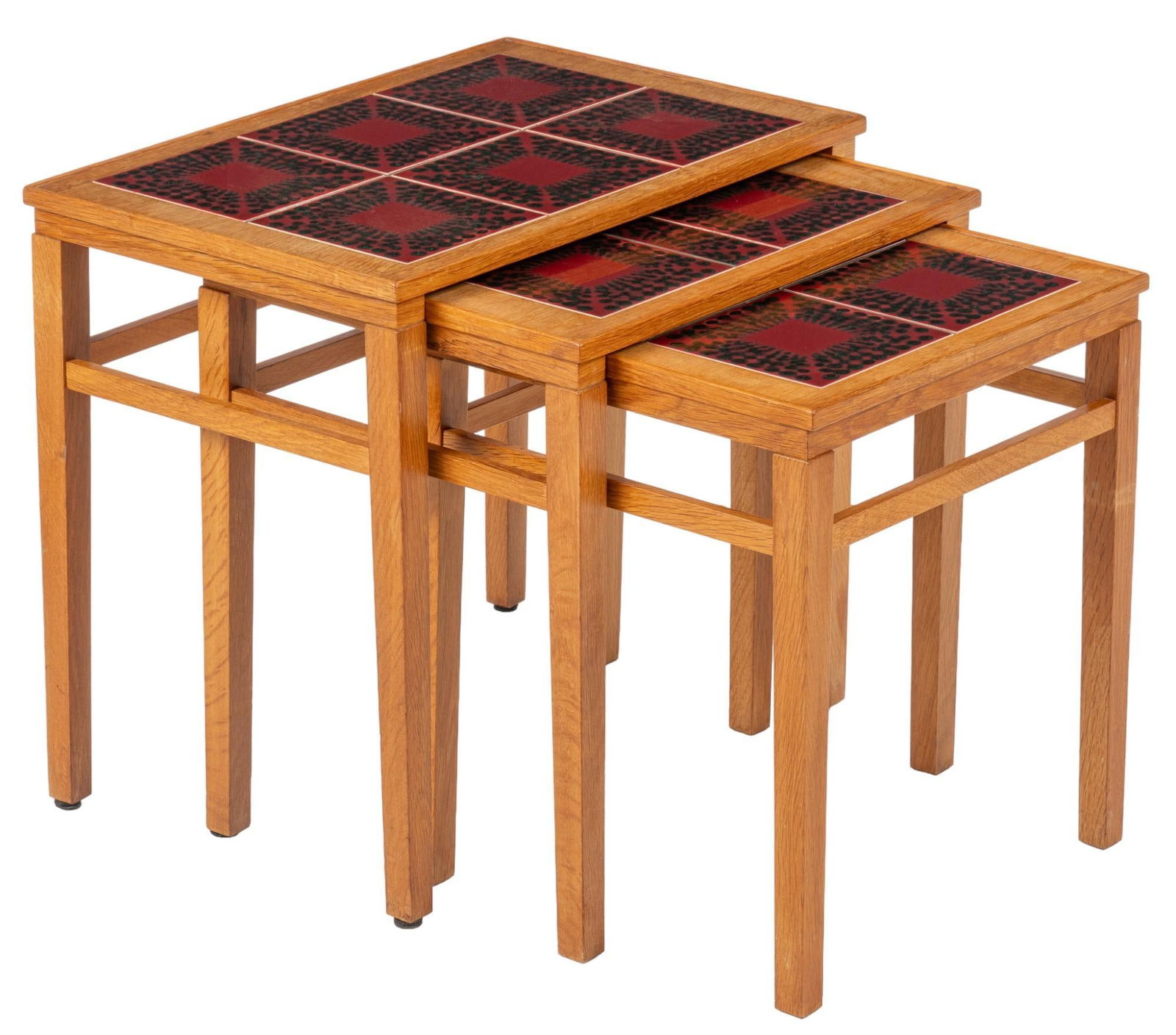 Set of (3) Danish Mid-Century Nesting Tables (1 of 6)